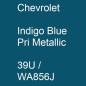 Preview: Chevrolet, Indigo Blue Pri Metallic, 39U / WA856J.